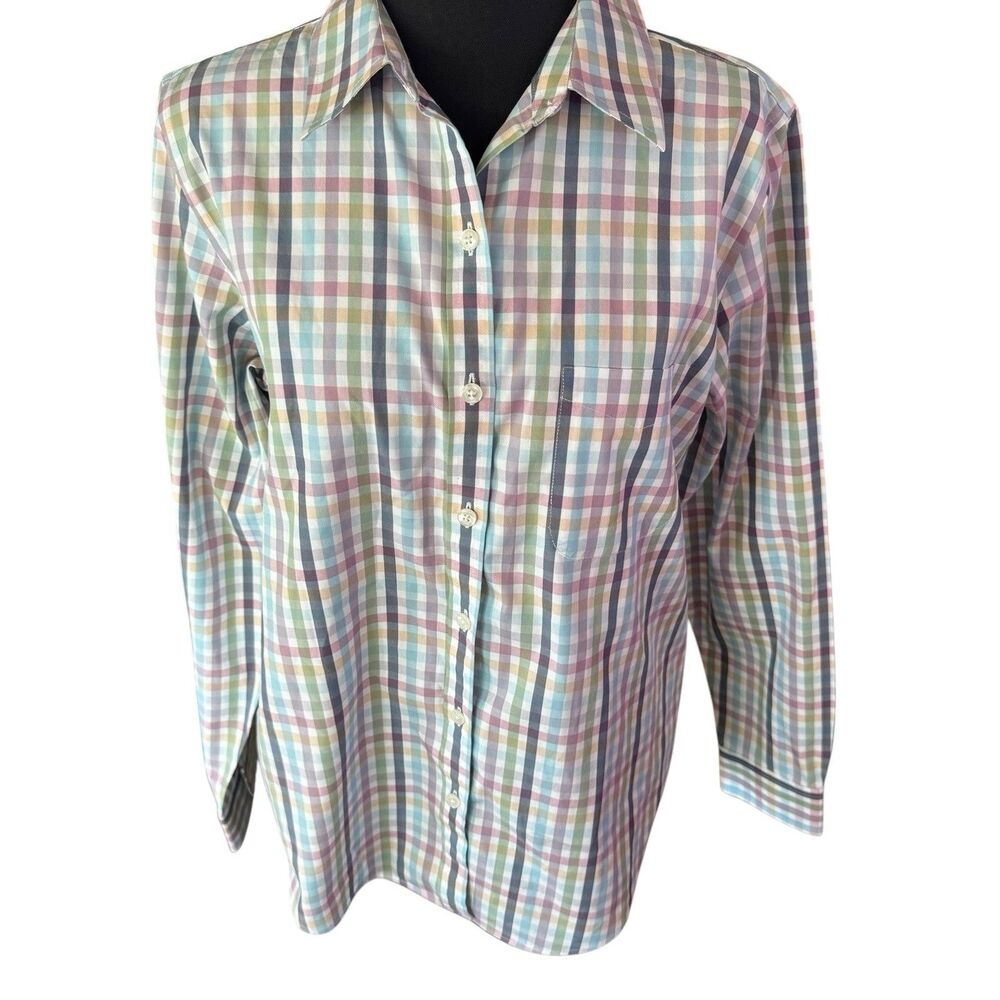LL Bean Wrinkle Resistant Mens Long Sleeve‎ Button Down Shirt | Medium